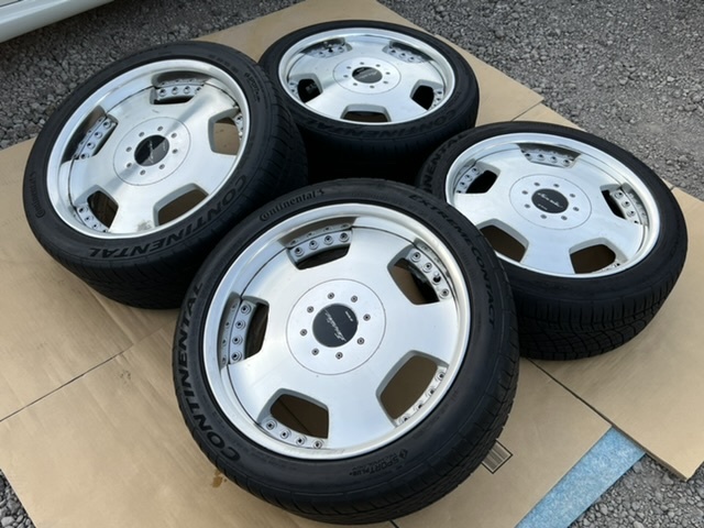 ホイール付タイヤ４本セット WORK トヨタハイエース 18×8.0JJ+30 245/40/18(2)225/45/18(2) CONTINENTAL 2020 PCD139.7