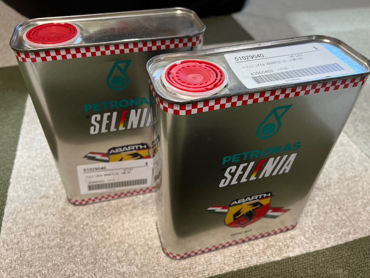 SALE，HOT アバルト用エンジンオイル SELENIA 10W-50 2リットル×2缶 ABARTH