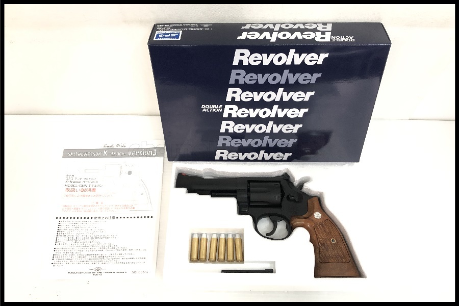 東京)タナカ S&W M19 コンバットマグナム　Ver.3　4インチ　HW　モデルガン