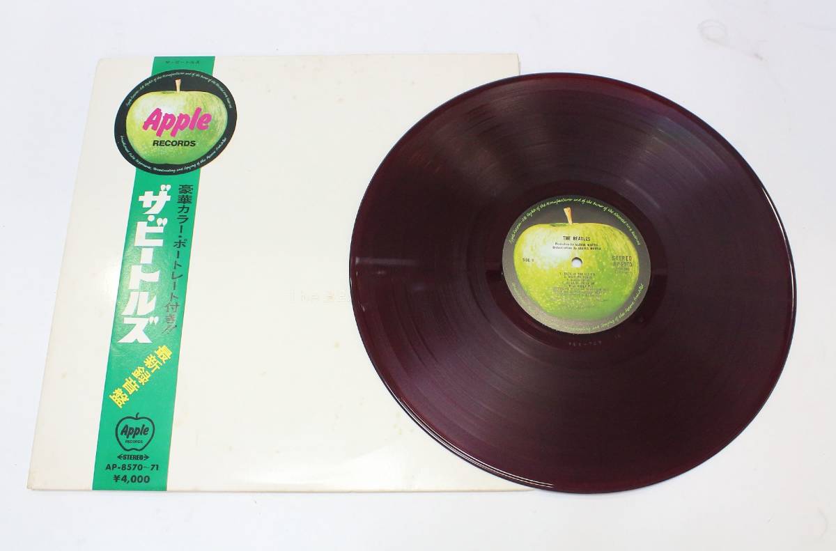 ☆ LP THE BEATLES ホワイト・アルバム 赤盤 AP-8570-71 ☆AHB08062 ザ