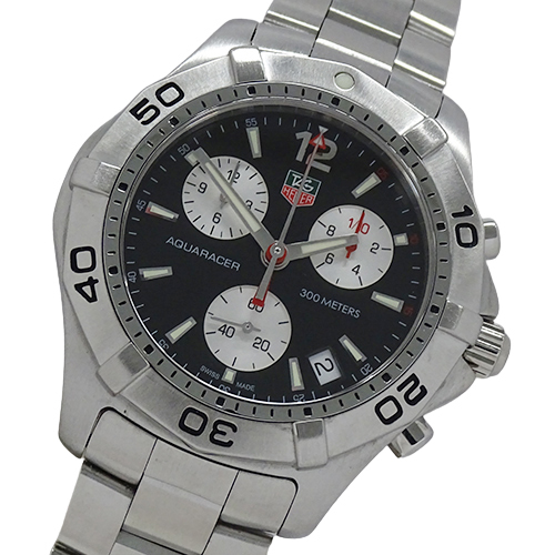 タグホイヤー TAG Heuer アクアレーサー CAF1110 BA0804 時計 メンズ ブランド クロノグラフ クオーツ QZ ステンレス SS 磨き済み