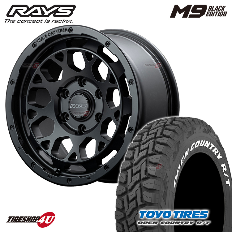 4本セット RAYS DAYTONA M9 ブラックエディション 16x6.5J 6/139.7 +38