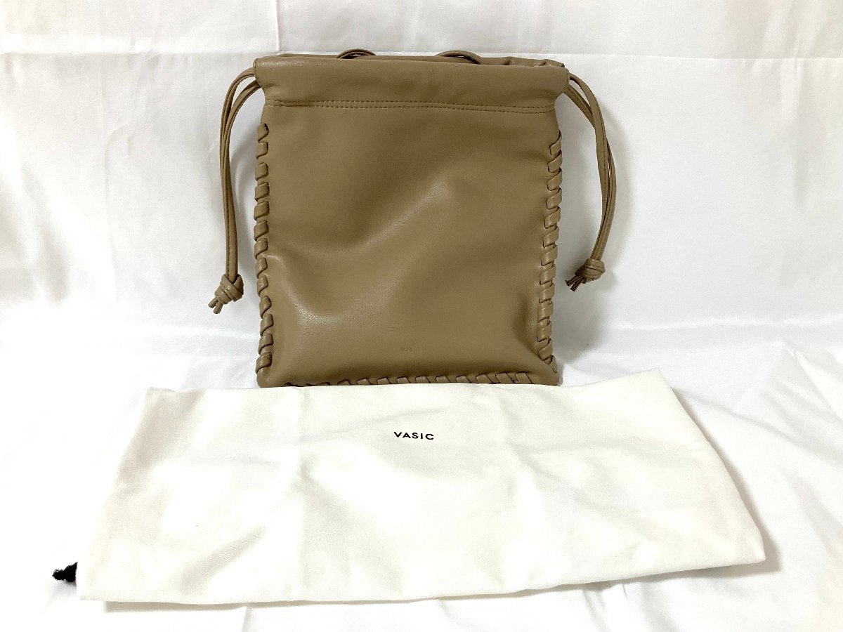 ◎VASIC ヴァジック ショルダーバッグ レザー ベージュ系 レディース 