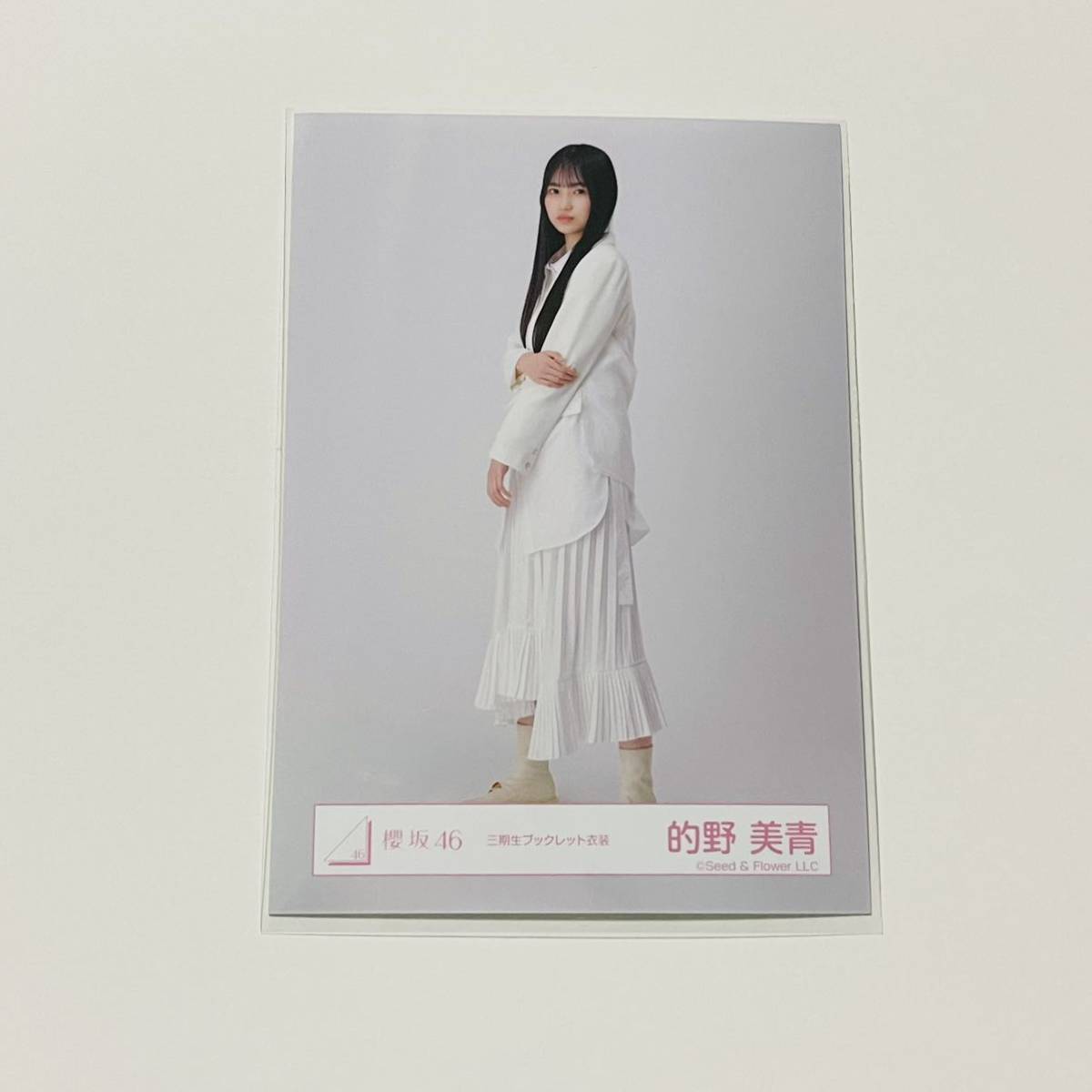 櫻坂46 的野 美青 生写真 三期生 ブックレット 衣装 コンプ ヨリ
