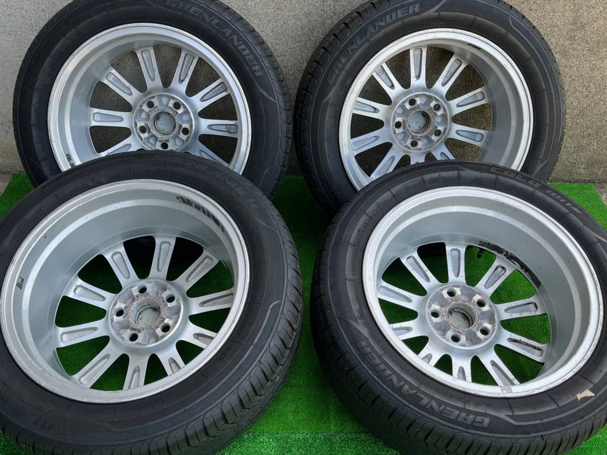 トヨタ エスティマ 純正 5H114.3 17 7J +50 215/55R17 20年製 