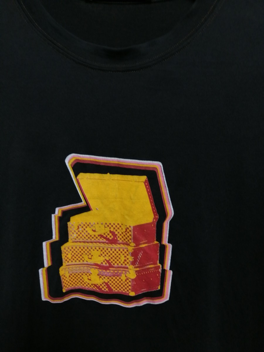 XLサイズ ダミエグラフィットトランク最高傑作一瞬でルイヴィトンと分かるバイカラーステッチ染めダミエトランク長袖Tシャツ ダミエシャツ