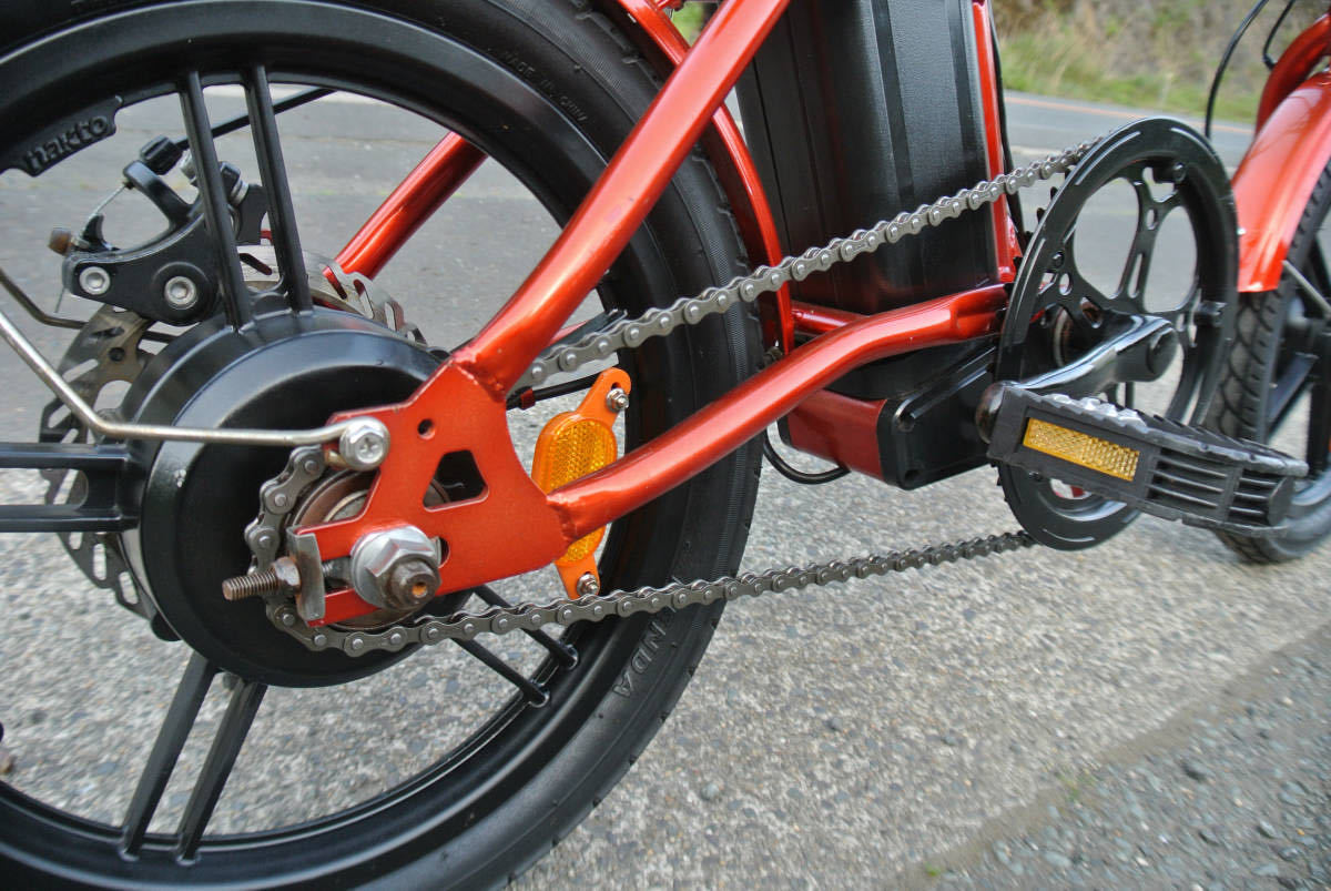 BONITA電池折りたたみ自転車 赤
