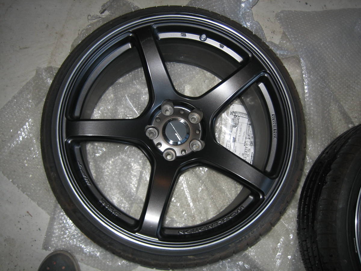 ワーク WORK T5R 19インチ 9.5j 114.3 5穴 インセット +25 4本 