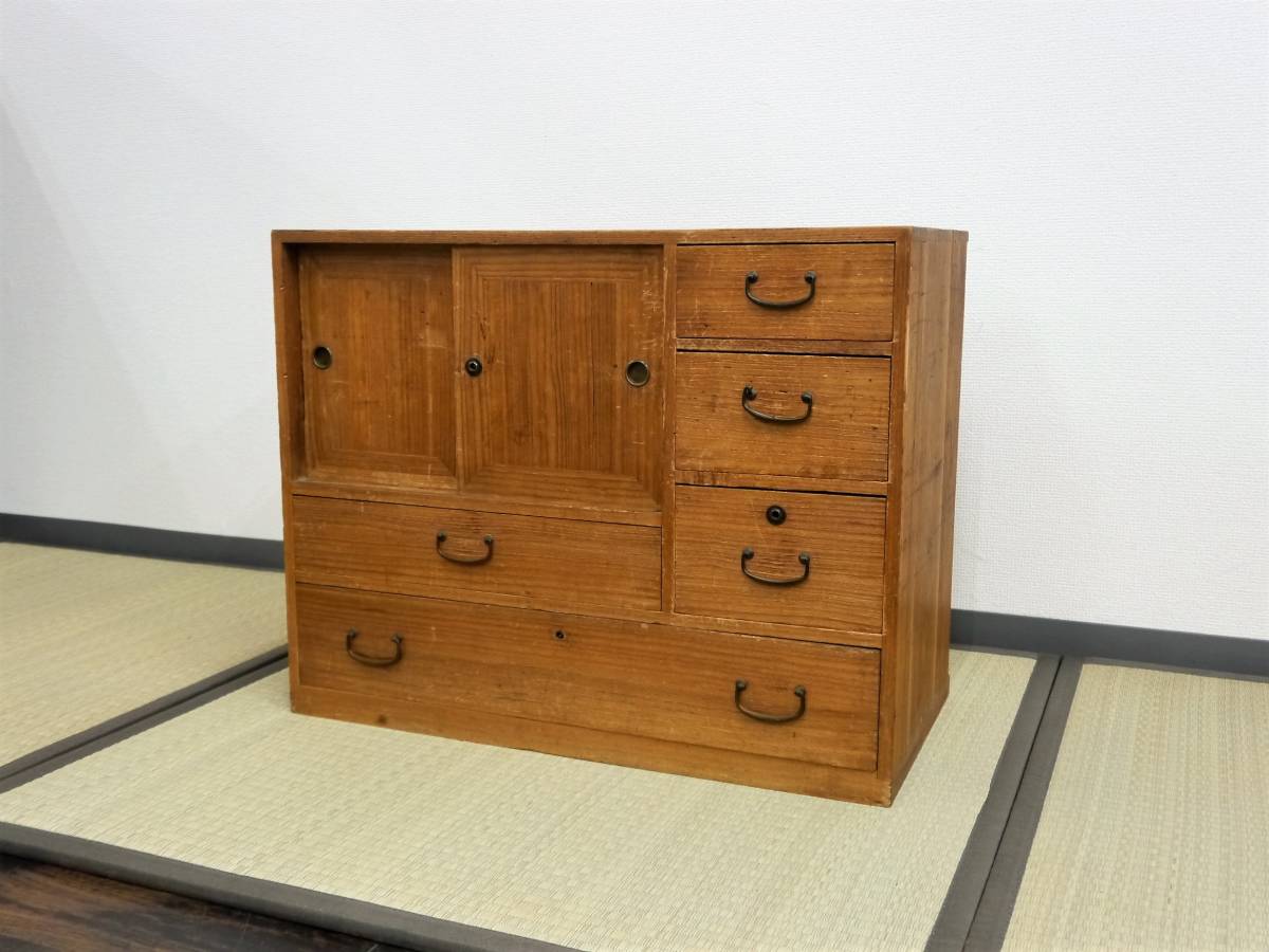 レトロ家具 小型箪笥/整理棚 木製 家具/民芸家具/収納家具 和箪笥/整理