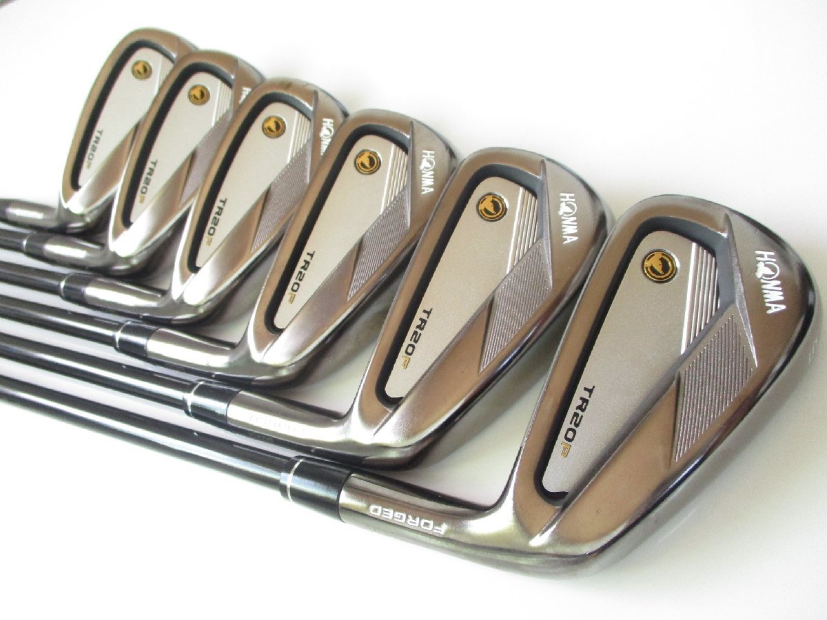 美品 特注 ブラックニッケル ホンマ TR-20P 5-PW 6本 VIZARD TR20-65(R 