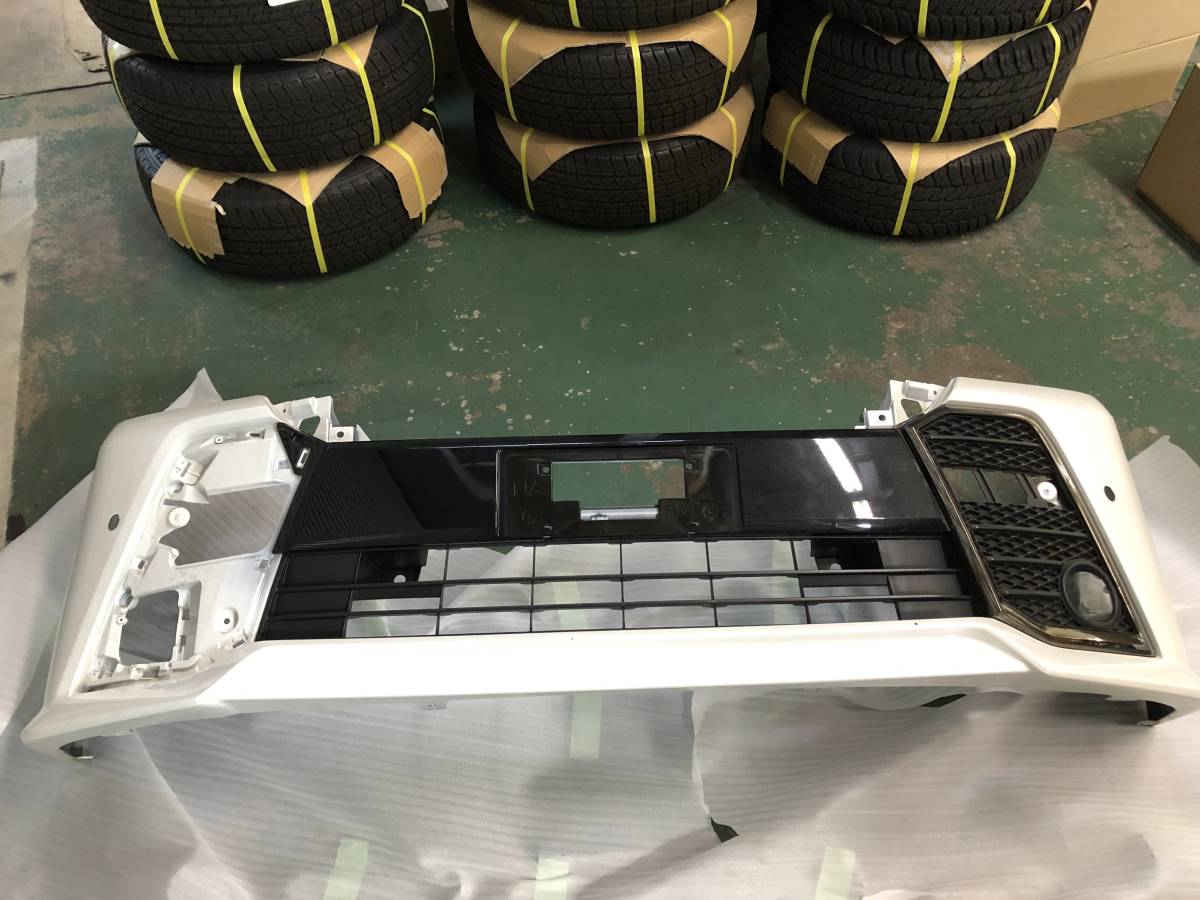 0 パールホワト ヴェルファイア30後期純正フロントバンパー 大人気