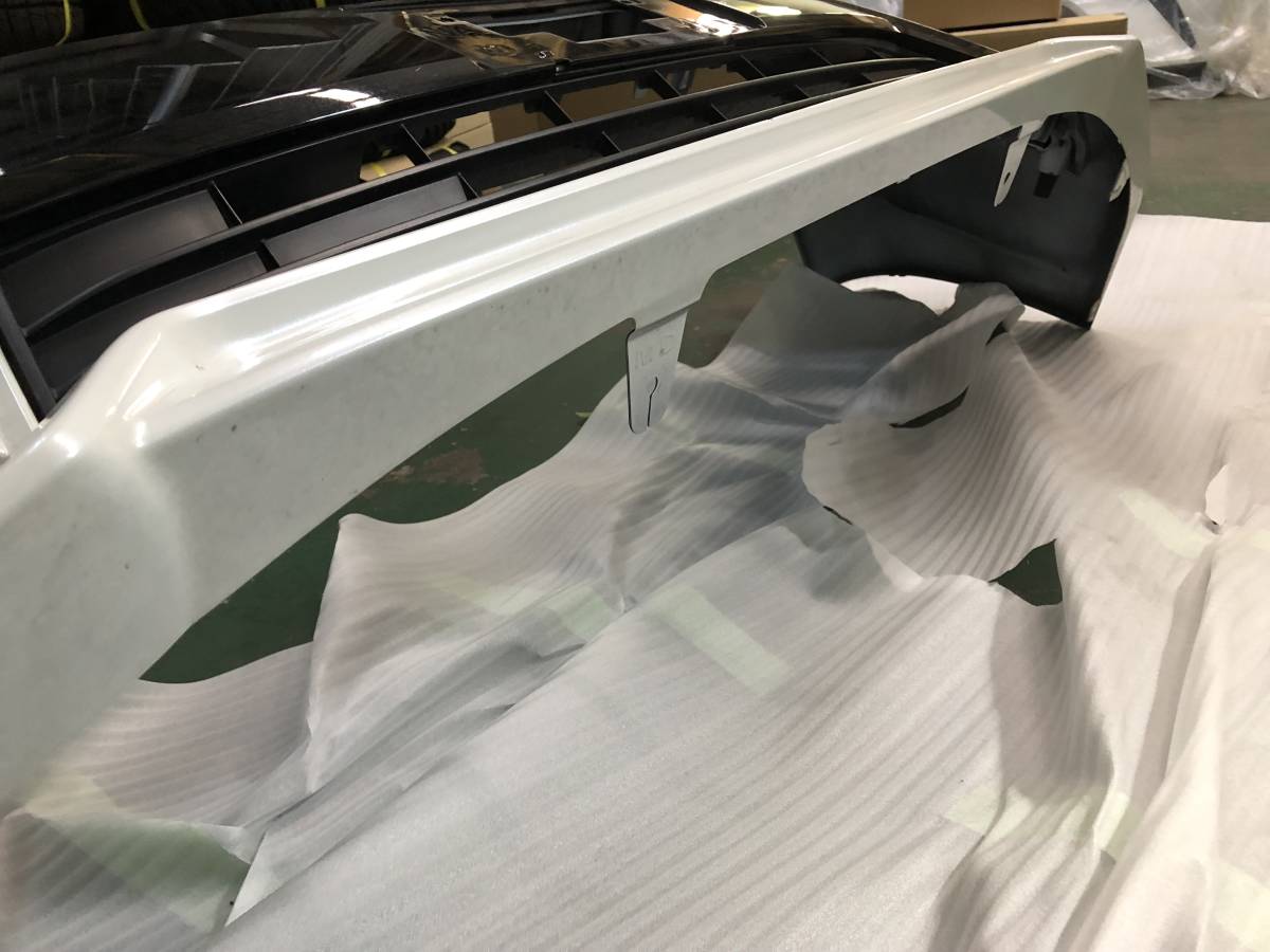 0 パールホワト ヴェルファイア30後期純正フロントバンパー 大人気