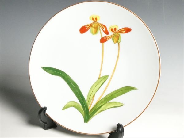 k298 HERMES エルメス JARDIN des ORCHIDEES プレート