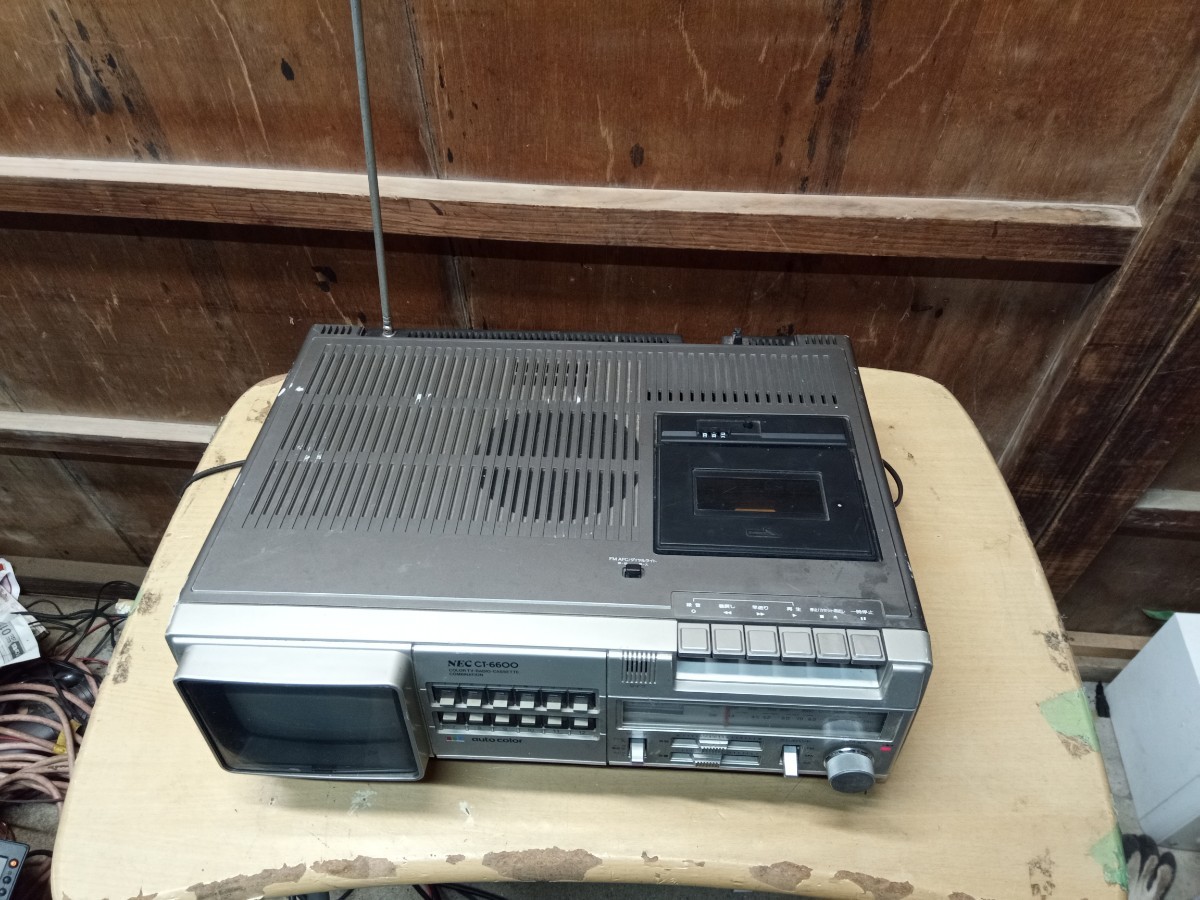 ん NEC CT-6600 カラーテレビ ラジオ カセット ラジカセ ん NEC CT-6600 カラーテレビ ラジオ カセット ラジカセ ん NEC CT