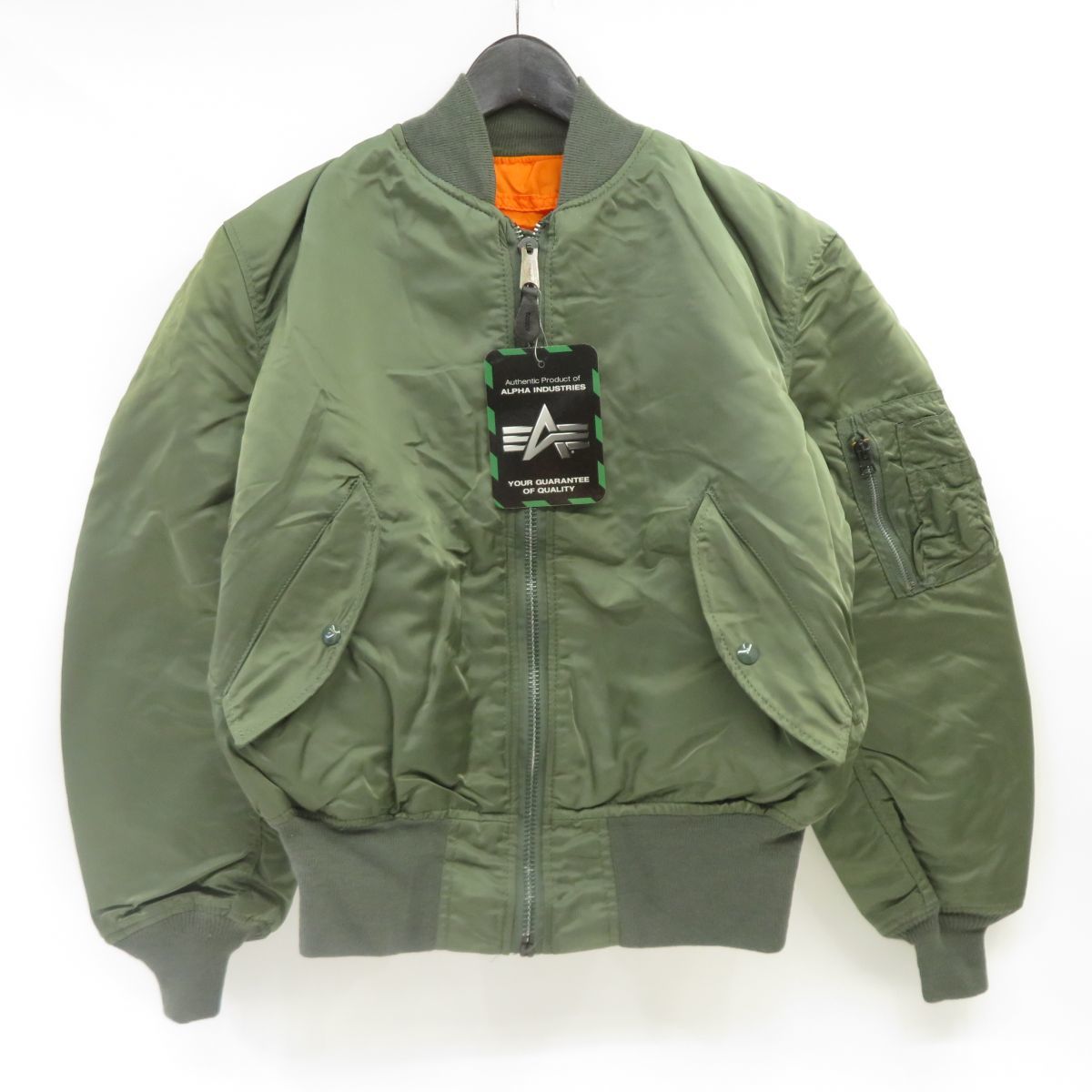 132　ALPHA INDUSTRIES アルファインダストリーズ MA-1 Mサイズ ※現状品