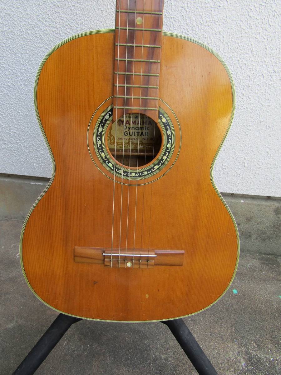 YAMAHA Dynamic GUITAR NO40、オール単板 素晴らしい虎目 鉄線ギター