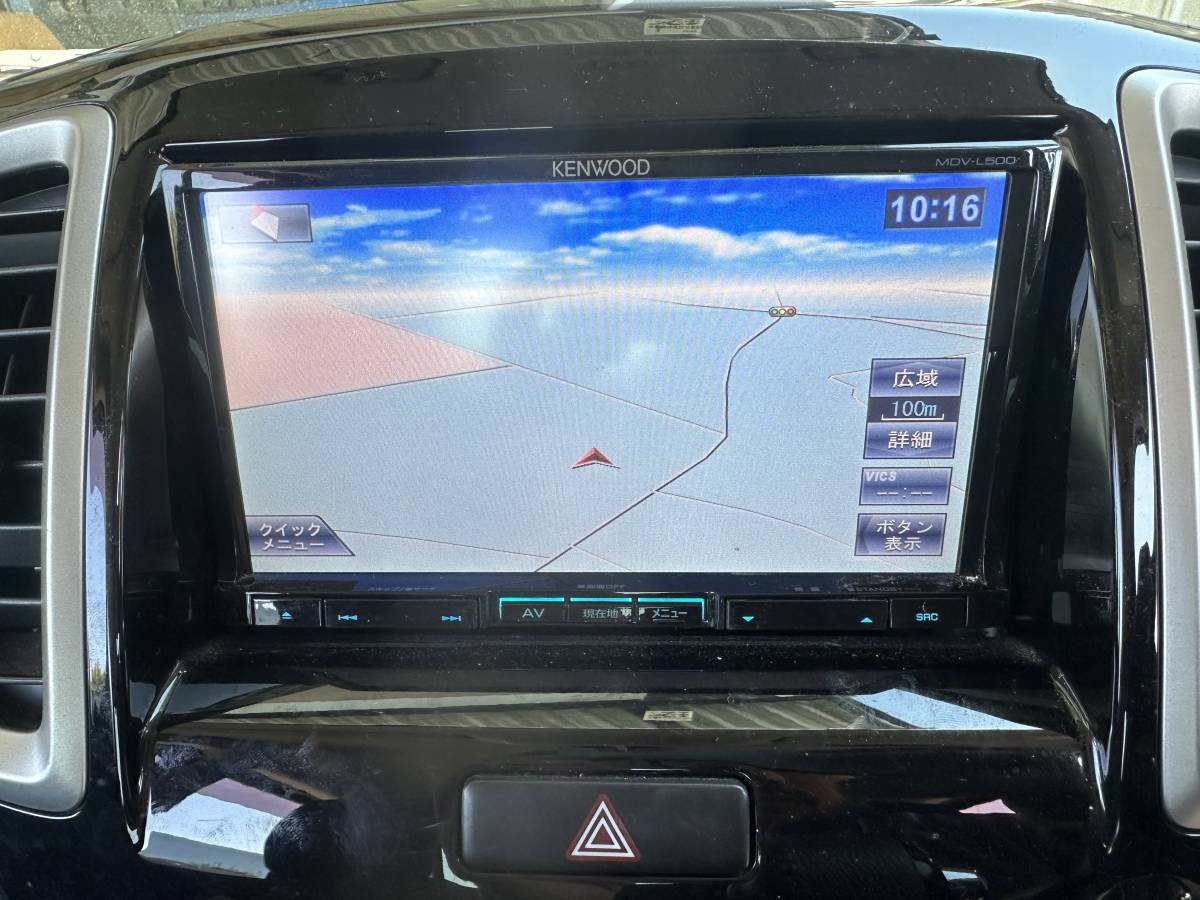 保証付 KENWOOD ケンウッド MDV-L500 メモリーナビ 地図データ 2012年 