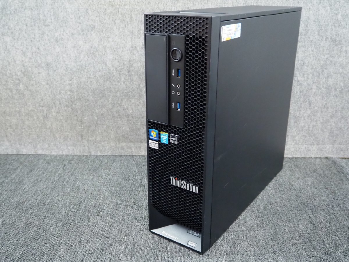[382] ☆ Win10認証済 ☆ Lenovo ThinkStation C30 (1136-3C2)　QC E5-2637 v2 3.50GHz ×2/32GB/1TB/Quadro K2000 ☆
