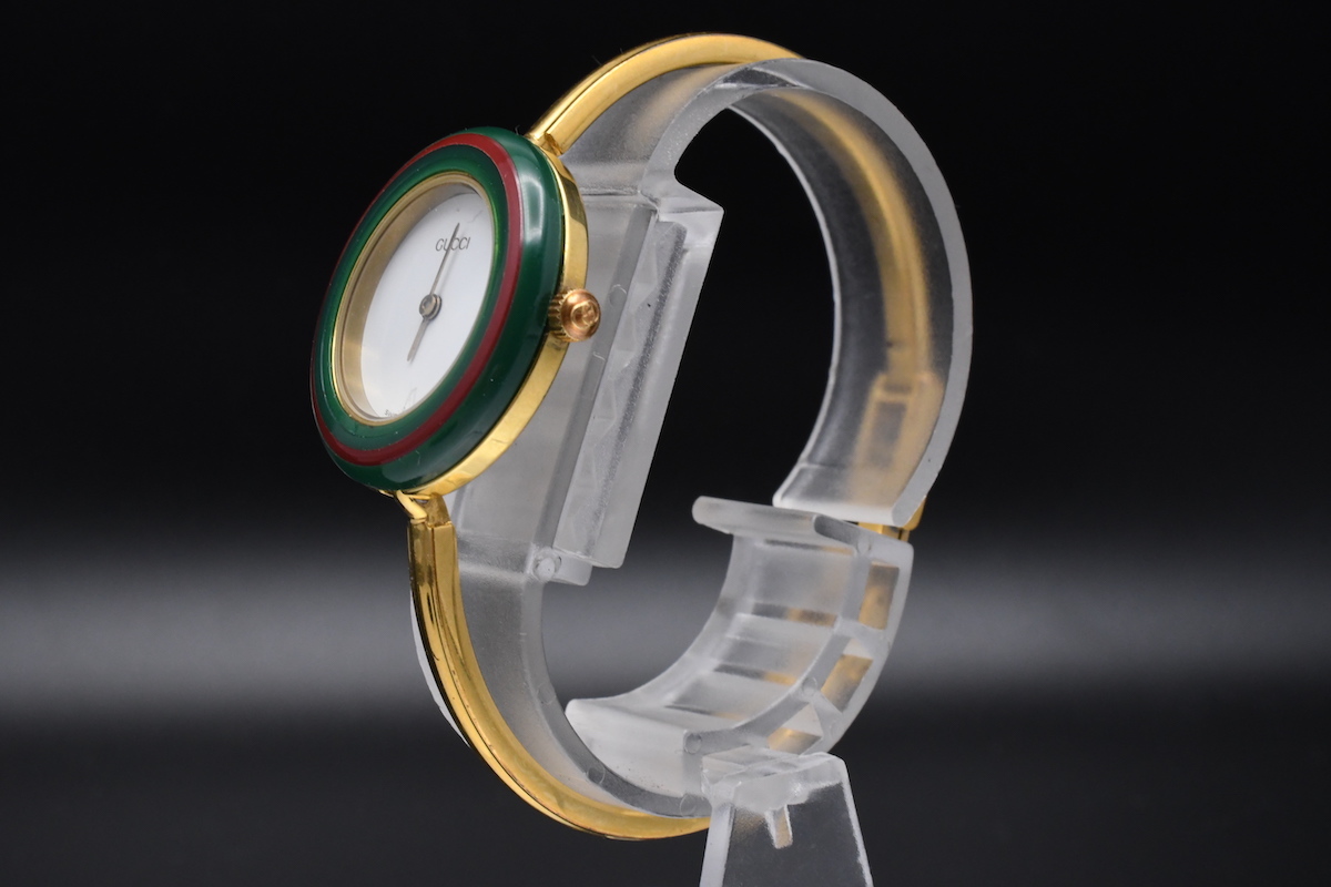ジャンク GUCCI チェンジベゼル Ref：11/12.2 グッチ バングルウォッチ