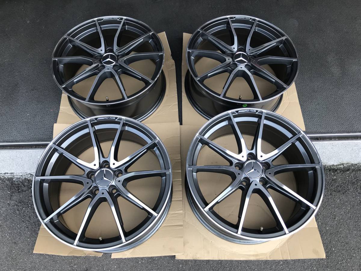 中古メルセデスベンツ/W205、Cクラス用AMGルックアルミホイール4本 