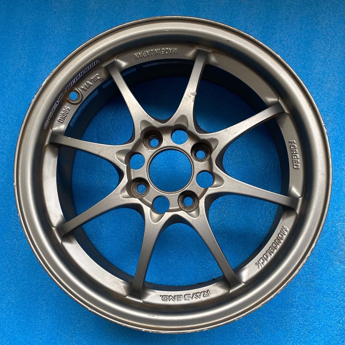 RAYS VR CE28N 15×6.5J/4穴PCD 100 オフセット+35 ハブ約65mm中古 
