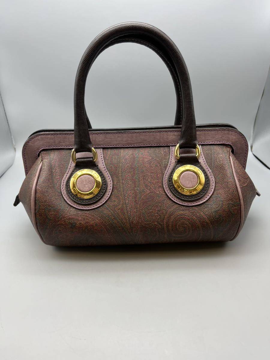 Y05037 ETRO エトロ ペイズリー柄 ハンドバッグ 美品