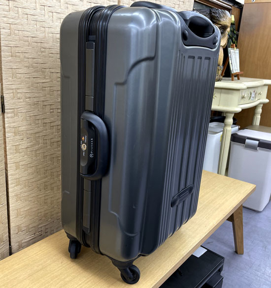 ACE Proteca スーツケース 55L 4輪 TSAロック付き メタリックグレー 