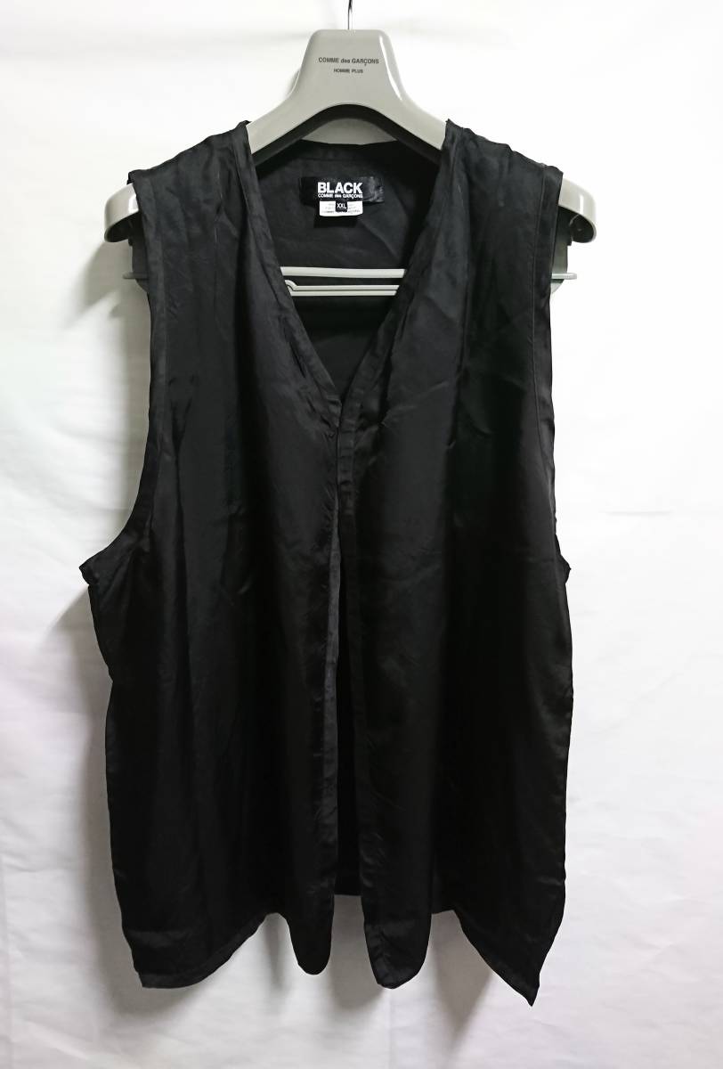 未使用 2021S/S　ブラック コムデギャルソン　スカジャン風刺繍　ベスト　希少ＸＸＬサイズ　キュプラ　BLACK COMME des GARCONS