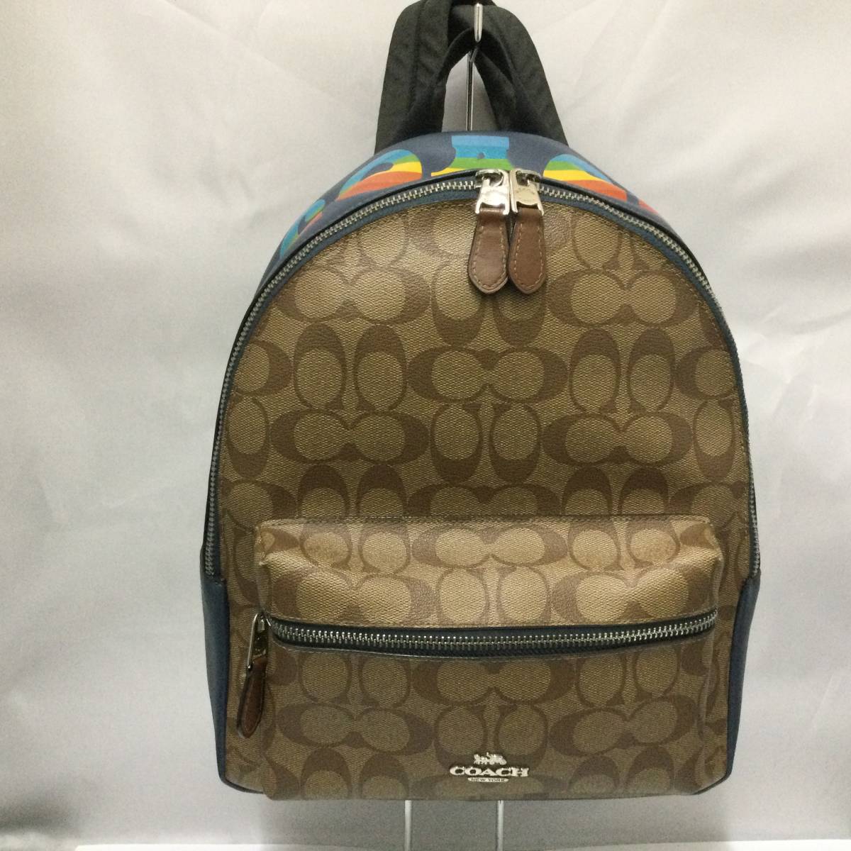 COACH リュックサック シグネチャー ロゴ レインボー F72712 COACH