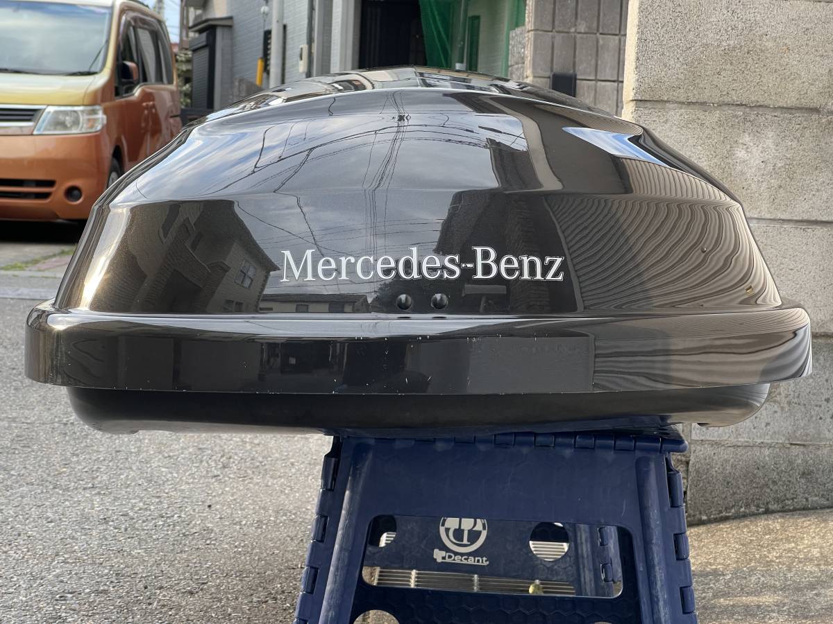 メルセデスベンツ純正ルーフBOX Dachbox400 ブラックメタリック 両面 