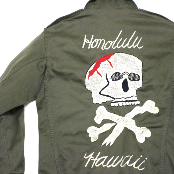 激レア スカル刺繍 ! 80's フランス軍 ビンテージ F-2 実物 激レア スカル刺繍 ! 80's フランス軍 ビンテージ F-2 実物