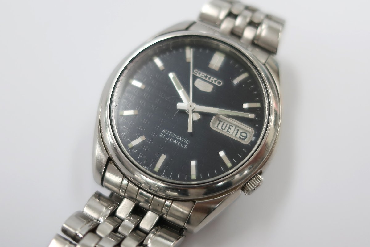 A6)1円～ SEIKO SEIKO5 7S26-01V0 セイコー セイコーファイブ 自動巻き 