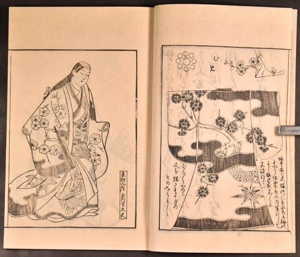 としの花 稀書複製会 元禄 図案 染織 文様 大学除籍本 和本 古文書