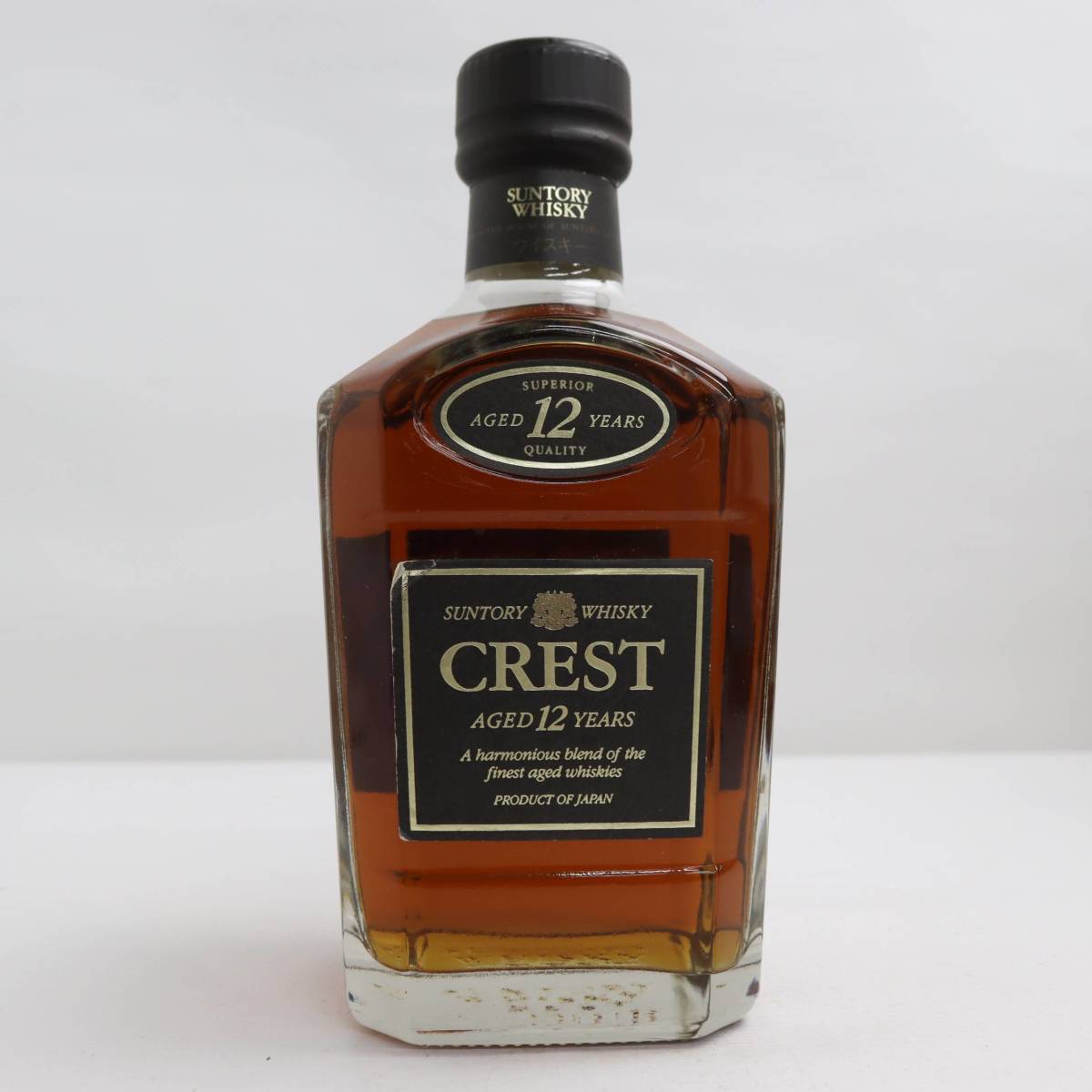 サントリー ウイスキー クレスト 12年 黒キャップ 750ml 43% ブレン