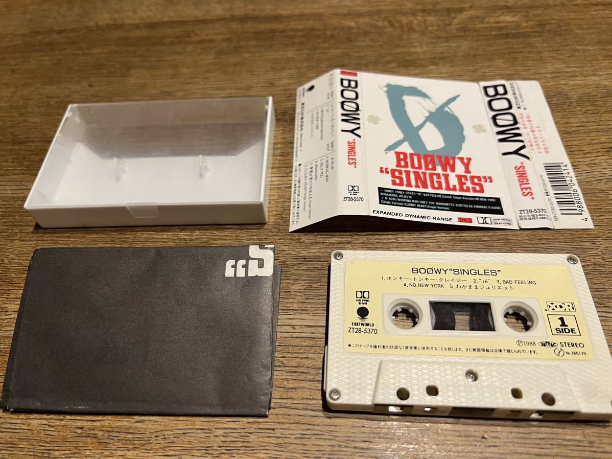 BOOWY SINGLES カセットテープ//氷室京介/布袋寅泰/松井常松/高橋