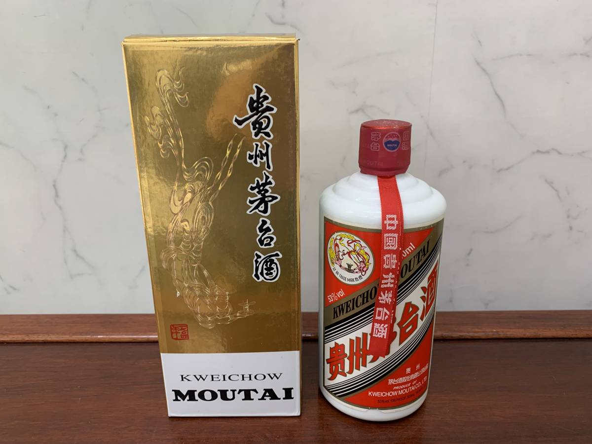 3、貴州茅台酒 2012年 MOUTAI マオタイ酒 中国酒 天女ラベル 500ml 53％