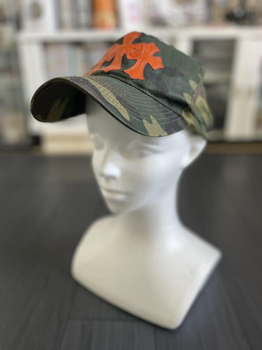 クロムハーツ TRUCKER CAP カモフラ3セメタリークロスパッチ帽子 