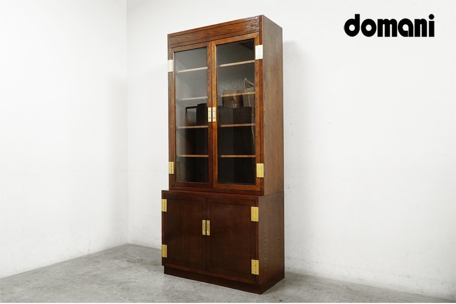 814 極美品 karimoku(カリモク) Domani(ドマーニ) Morganton(モーガントン) 飾り棚 キャビネット 本棚 カップボード50万