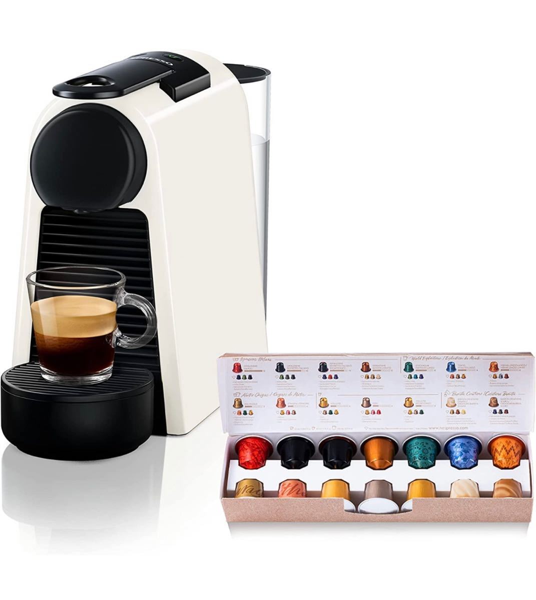 ネスプレッソ カプセル式コーヒーメーカー エッセンサ ミニ ピュアホワイト