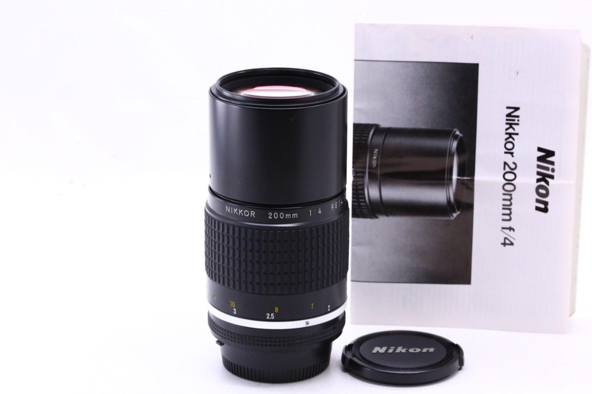 200mm Nikon f4 © 0 1:4 【極上品】 Nikon Ai-S Nikkor 200mm F4 ニコン #