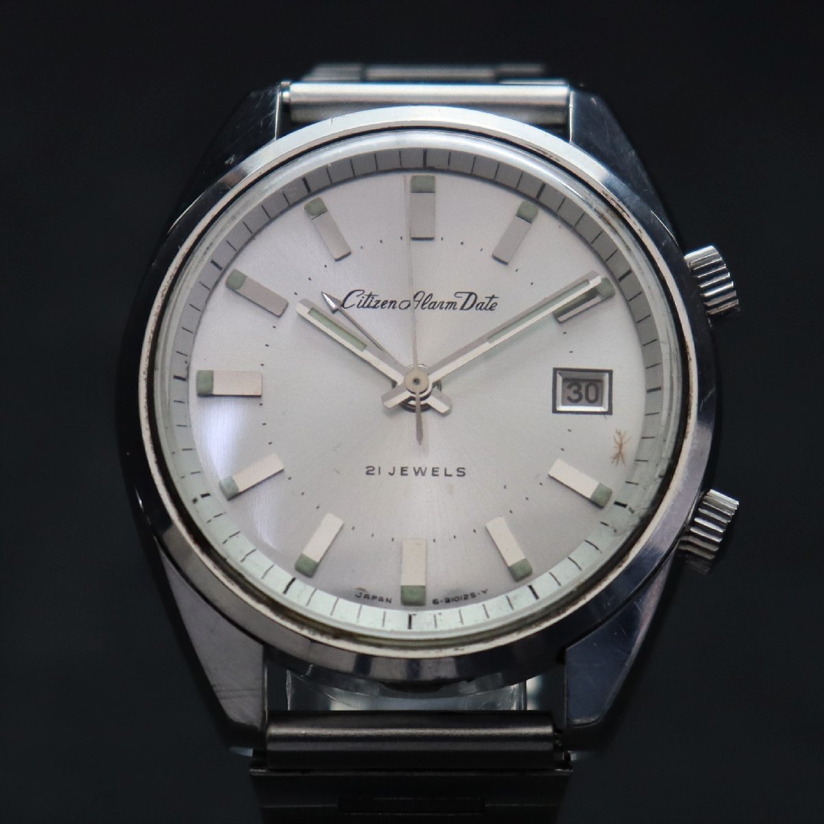 Citizen Alarm Date シチズン アラームデイト 4-310098Y 63-7092 手 
