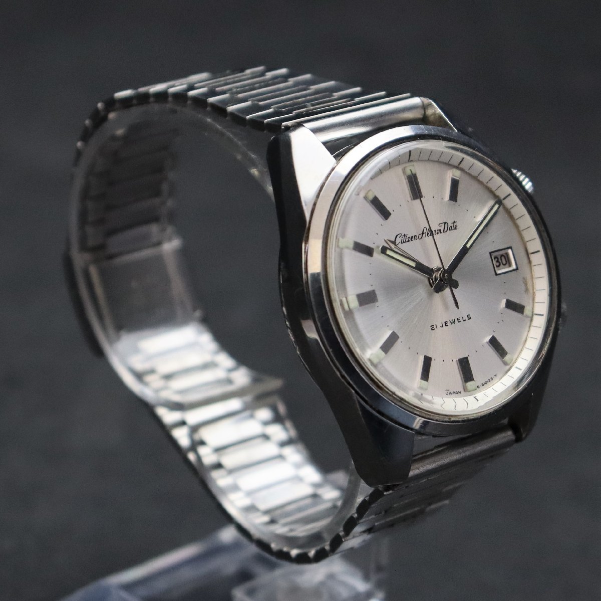 Citizen Alarm Date シチズン アラームデイト 4-310098Y 63-7092 手 