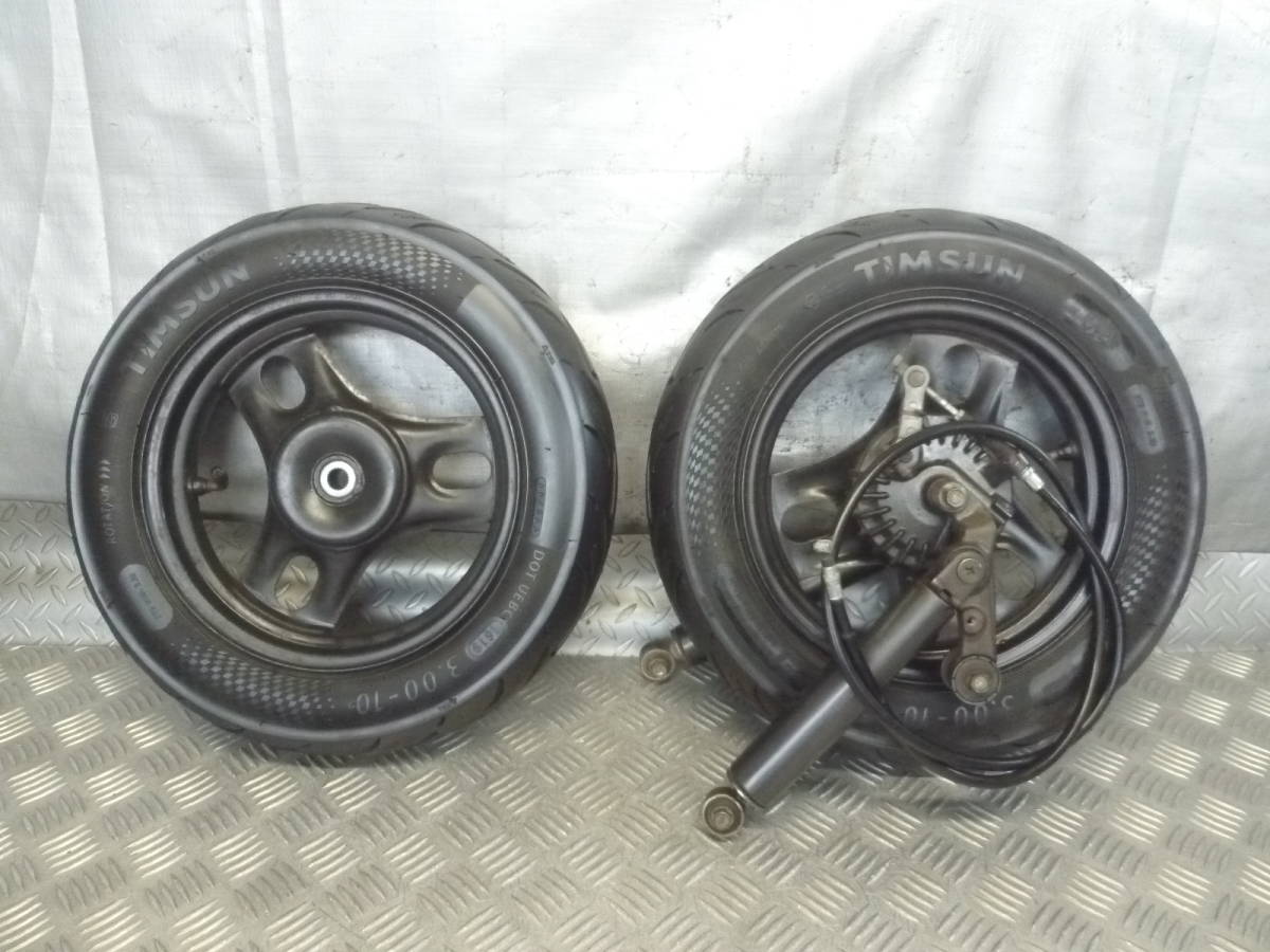 t516　　ジョルノ　　AF24 AF24E　　純正　当時物　　フロントサスペンション/前後ホイール/ブレーキset　　☆パネル.フォーク