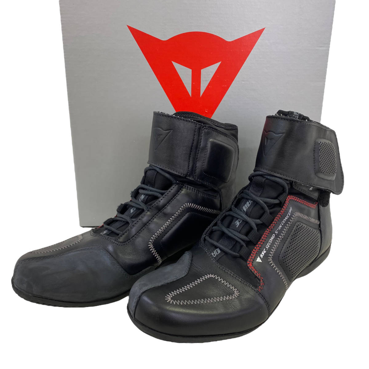 【美品】DAINESE ダイネーゼ ブーツ SCARPA SSC BRAVO D-WP 黒系 ブラック系 サイズ43　2488-120-B