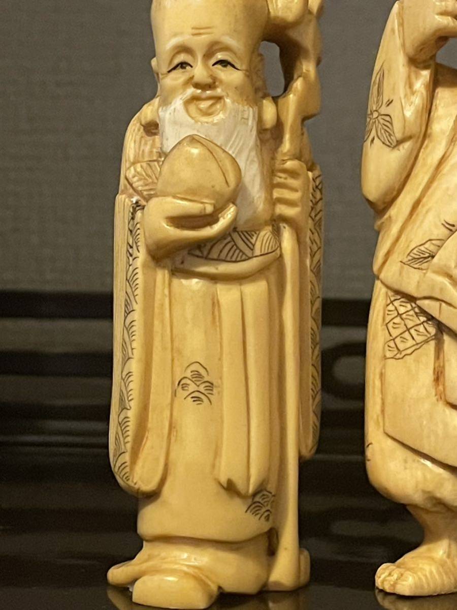 象牙風 細密彫刻 天然素材 仏教美術 根付 象牙風置物 - 古玩 | Yahoo