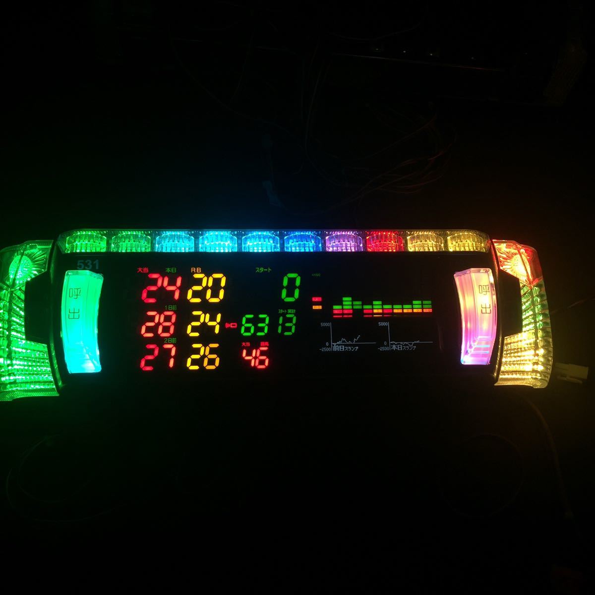 スランプグラフ表示・差枚数表示 データカウンター デー太郎10 スロット用 家庭用電源加工済 1台