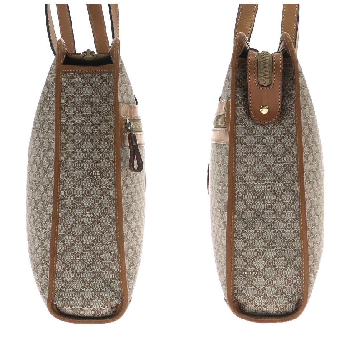 1円スタート CELINE セリーヌ マカダム柄 トートバッグ ショルダー 