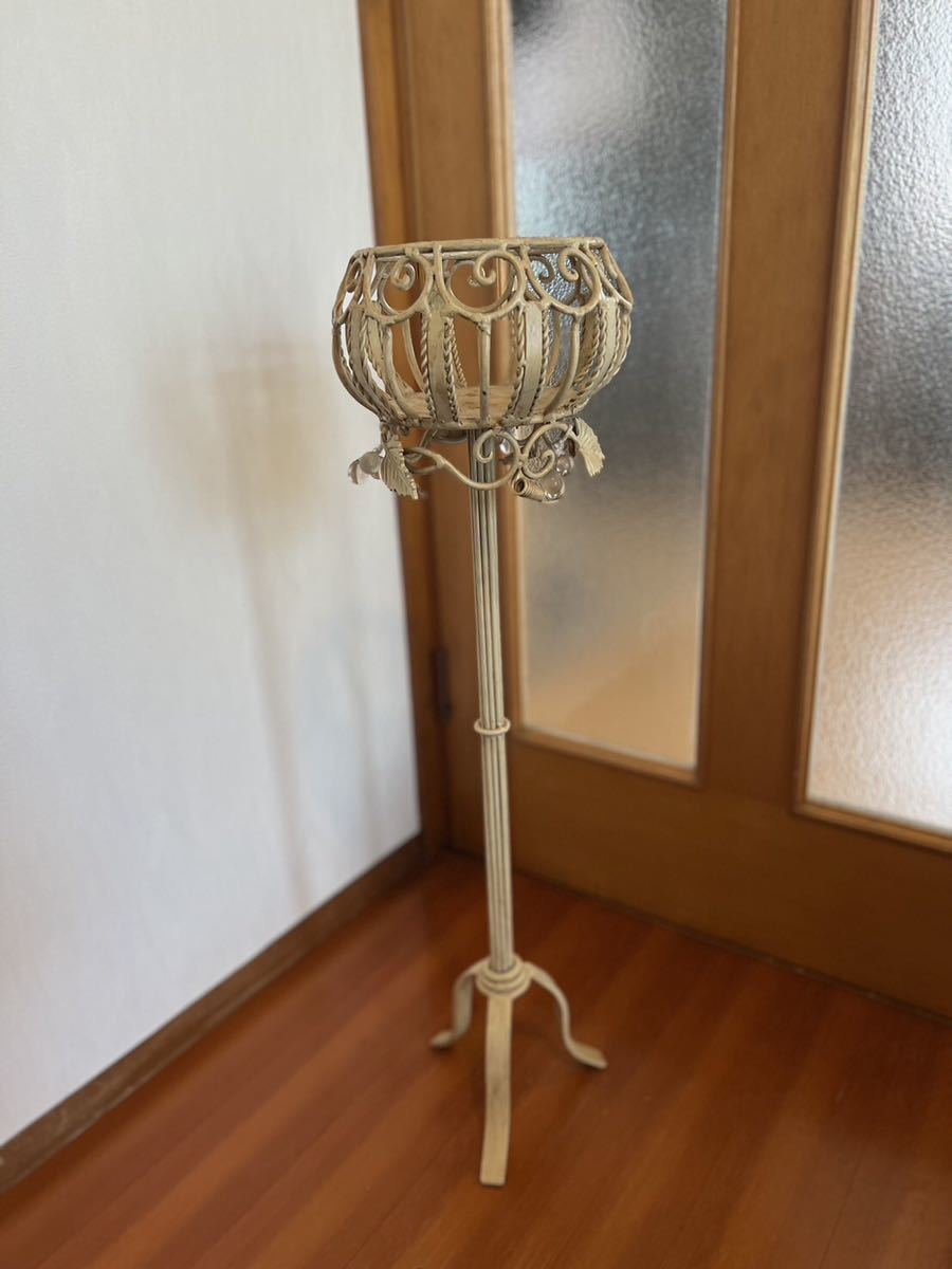 アンティーク風　アイアンスタンド　小物置き　プランタースタンド　インテリア雑貨