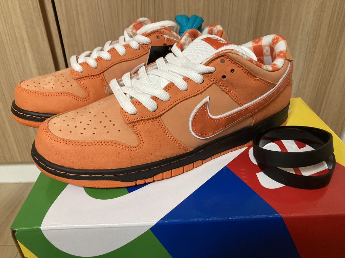 国内正規品 SNKRS購入 Concepts × NIKE SB DUNK LOW OG QS Orange Lobster コンセプツ × ナイキ SB ダンク ローオレンジロブスター 28.5