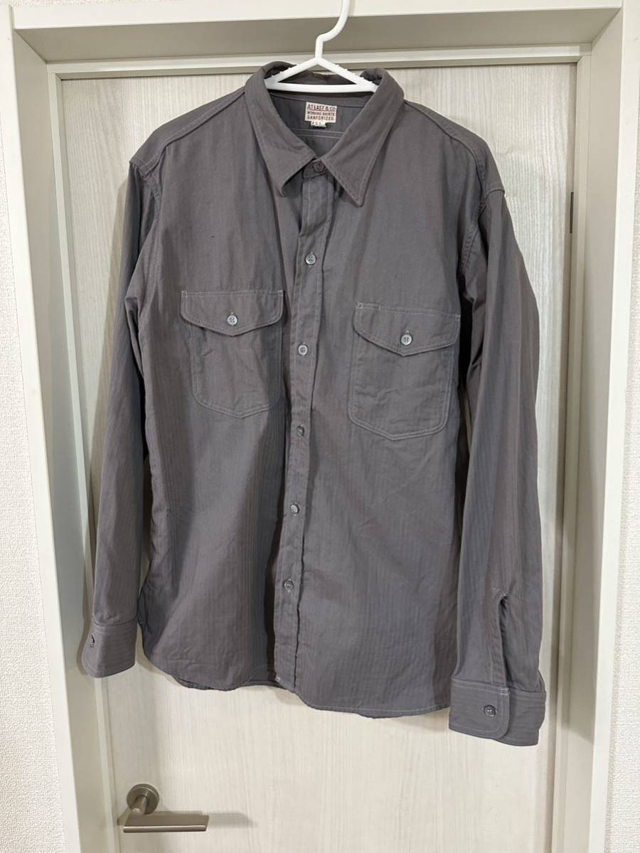 アットラスト ワークシャツ atlast&co アットラスト ワークシャツ 長袖